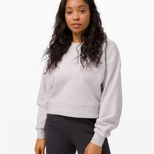 Lululemon Perfectly Oversized Cropped Crew *Softstreme - Bold Beige